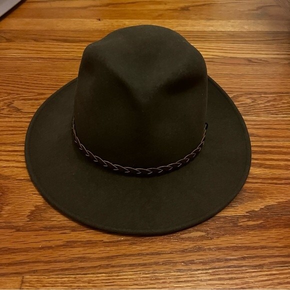 Brown Fedora Hat 100% Wool Made in USA small - Picture 3 of 7